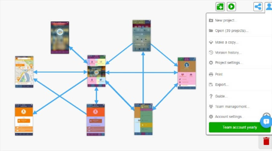 FluidUI - mobile app prototyping tool