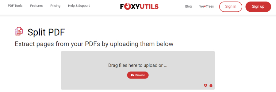 FoxyUtils - Pdf Splitter Tool