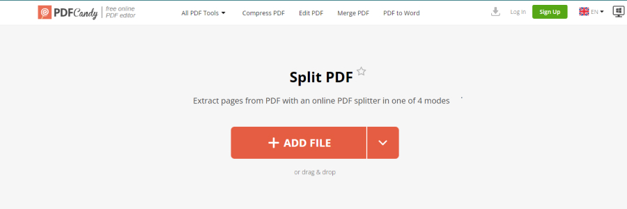 PDF Candy - Pdf Splitter Tool