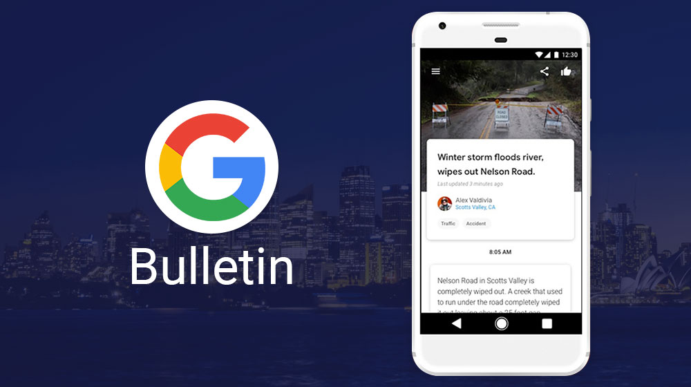 Google experiments in local news with an app called Bulletin