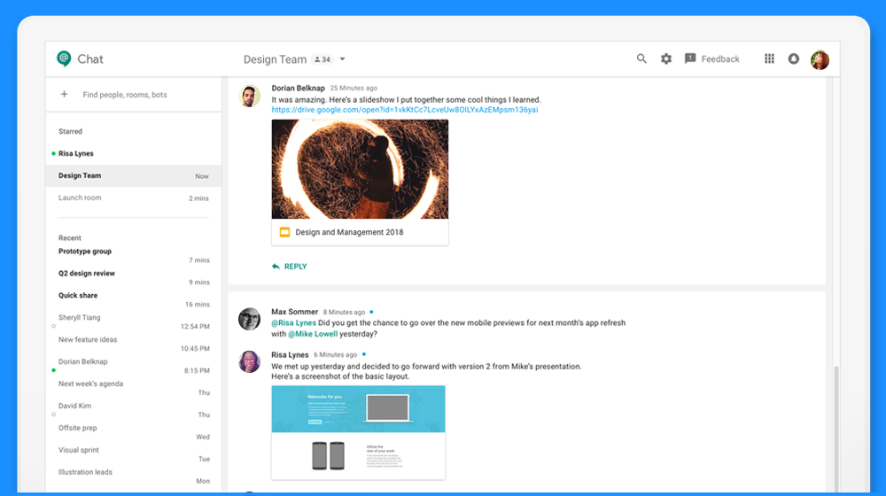 Google's Hangouts chat will now be available for the business organization to use as a part of G Suite