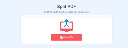 Split PDF tool