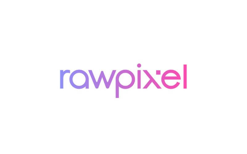 Rawpixel logo free image site for graphic designers
