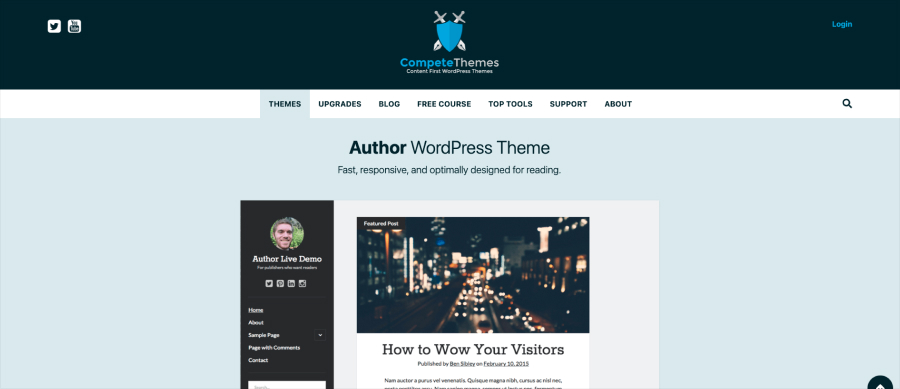 Author - WordPress Blog Theme
