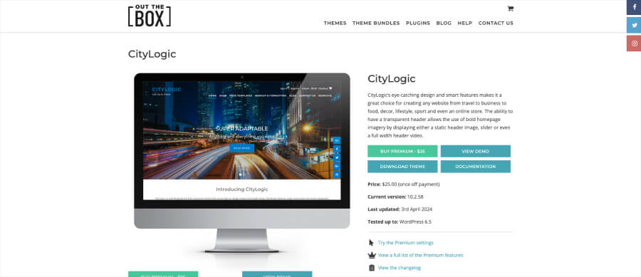 CityLogic - WordPress Blog Theme
