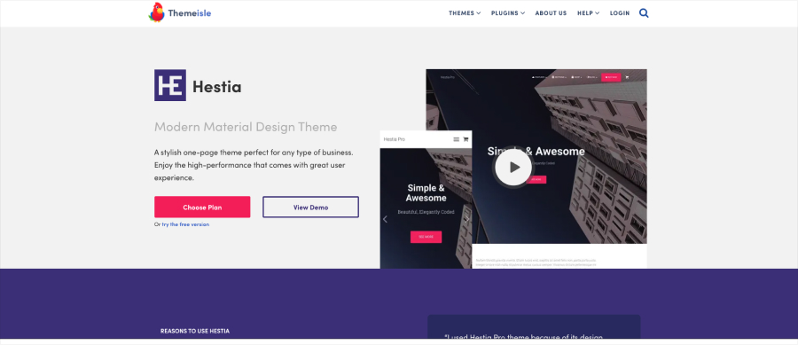 Hestia Pro - WordPress Blog Theme