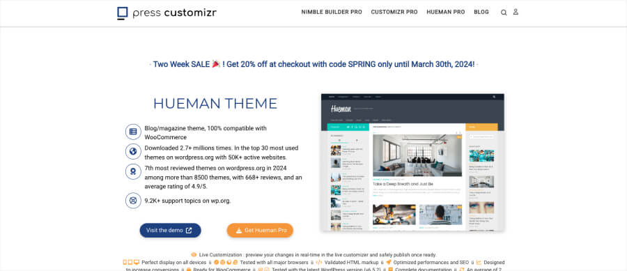 Hueman Theme - WordPress Blog Theme