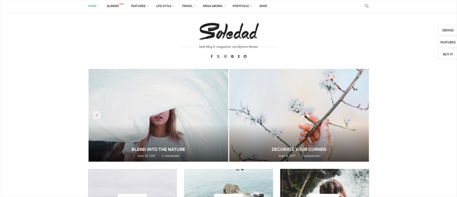 Soledad - WordPress Blog Theme