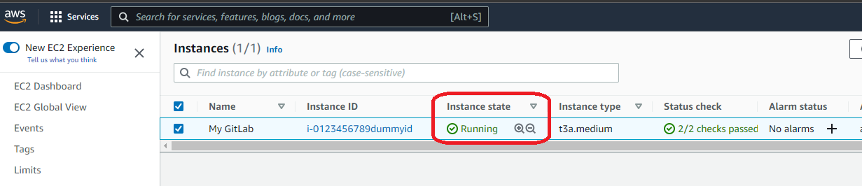 AWS EC2 Instance State