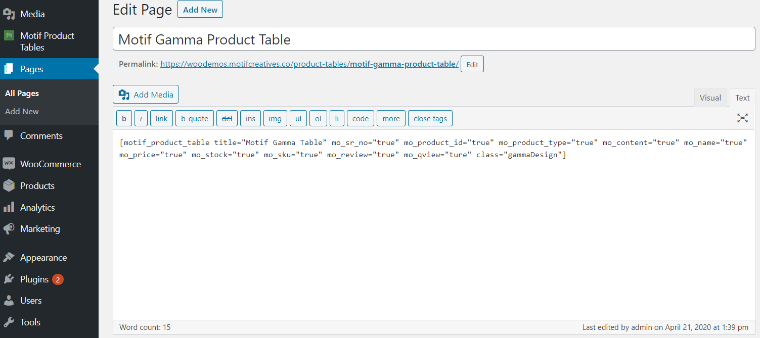 How to use WooCommerce Product Table Listing Shortcode.