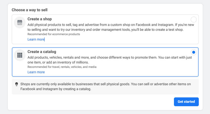 Create a Catalog - WooCommerce Facebook Product Feed
