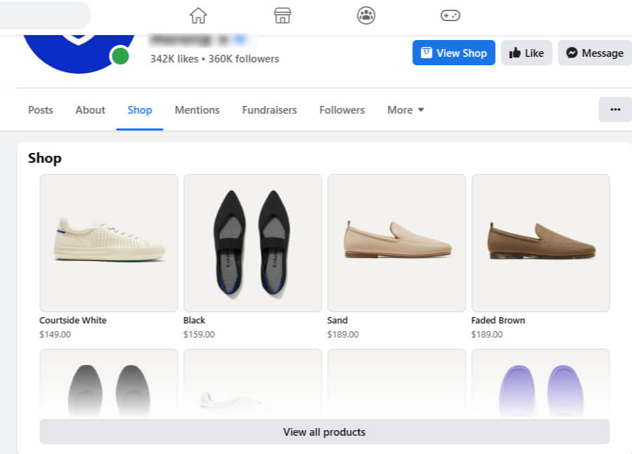 Shop Tab - WooCommerce Facebook Product Feed