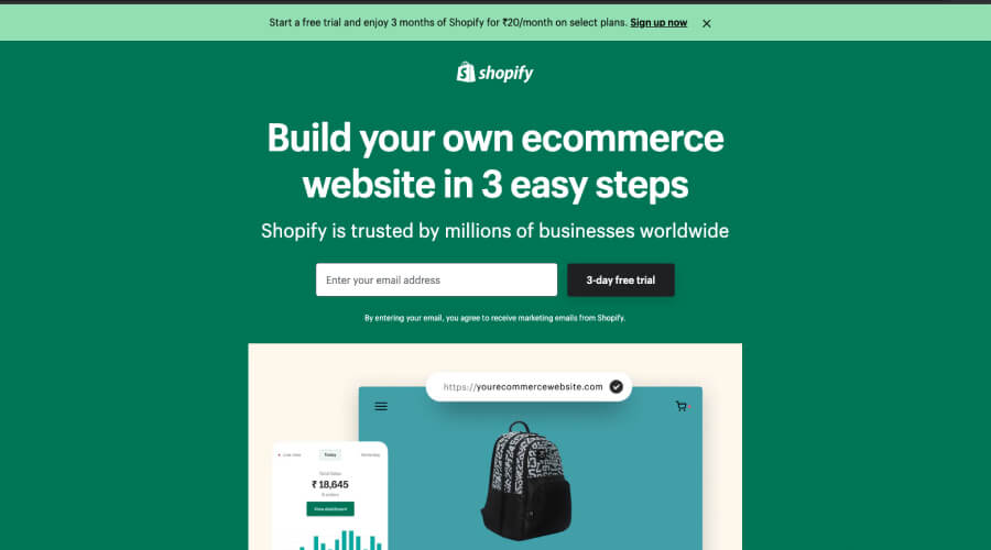 Shopify - wordpress alternatives