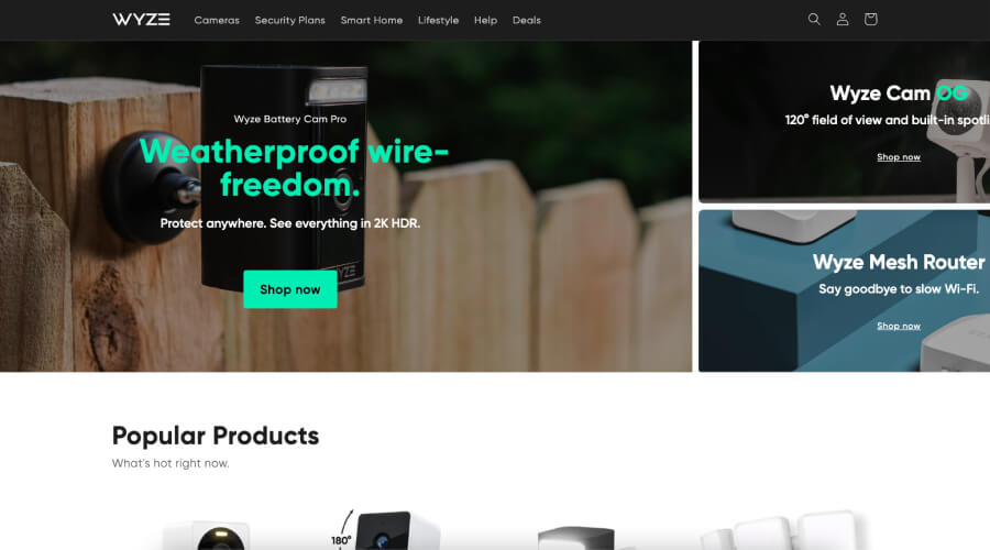 Wyze (Home Security) - adobe commerce