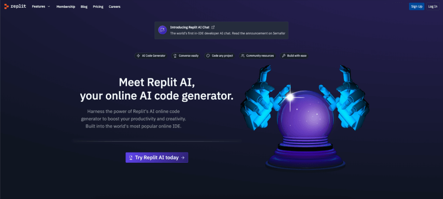 Replit GhostWriter - ai tool for coding