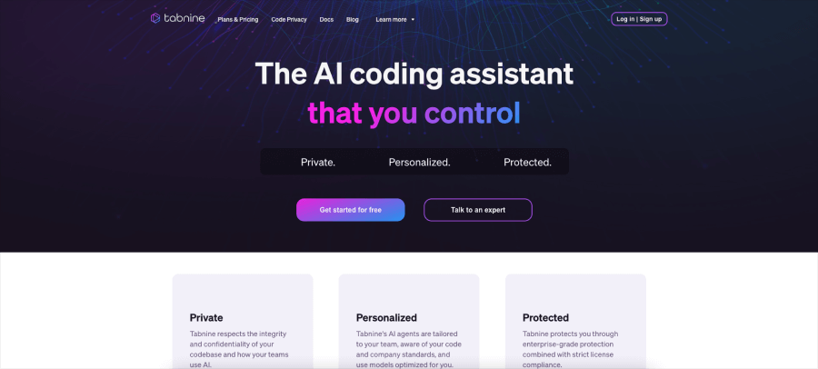 Tabnine - ai tool for coding