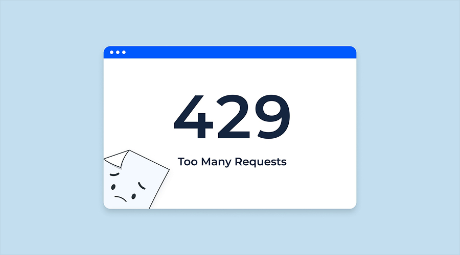 Error 429 Too Many Requests errors