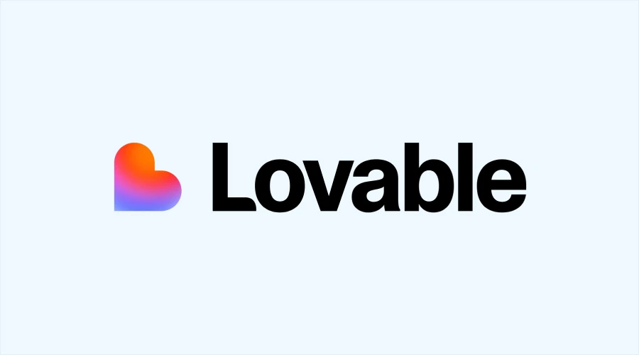 Lovable - WeeTech Solution Pvt Ltd Lovable logo showing a vibrant gradient heart icon next to the bold word "Lovable".