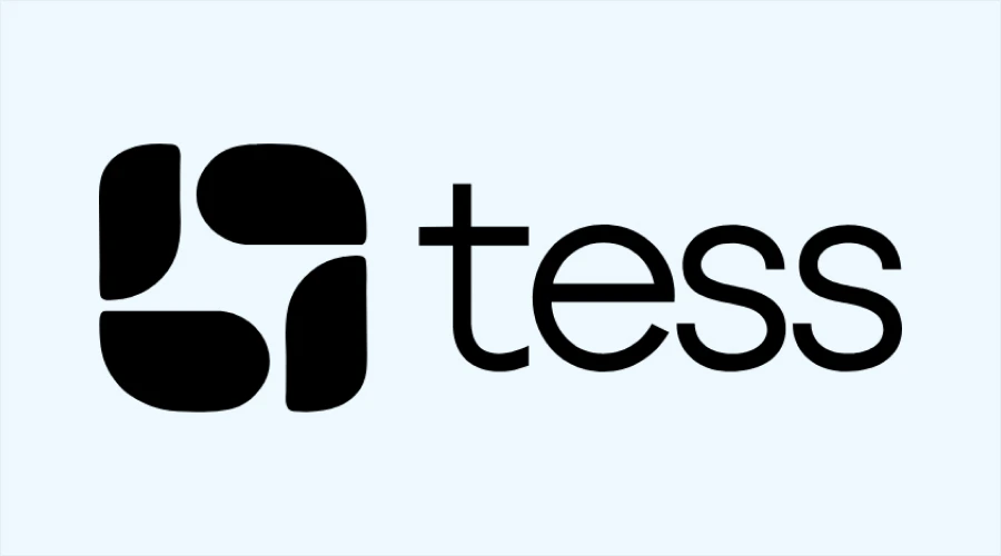 Tess AI - WeeTech Solution Pvt Ltd Tess AI logo showing a black abstract four-piece icon beside the lowercase text "tess".