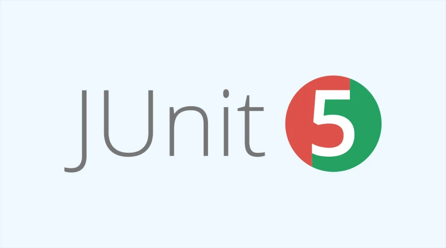 JUnit 5 - WeeTech Solution Pvt Ltd JUnit 5 logo showing the word "JUnit" in gray text next to a red and green circular badge containing a white number 5.