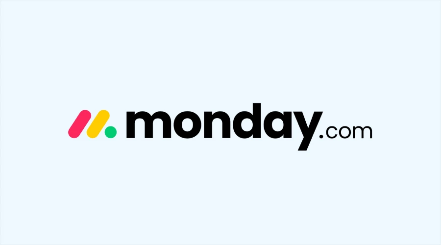 monday - WeeTech Solution Pvt Ltd The monday.com logo, displaying three colorful slanted dashes (red, yellow, and green) followed by the black text "monday.com".