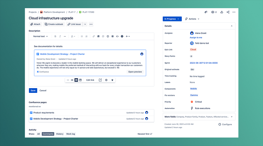 Configure the Create Confluence page action - WeeTech Solution Pvt Ltd configuration in Confluence Pages with Jira Automation
