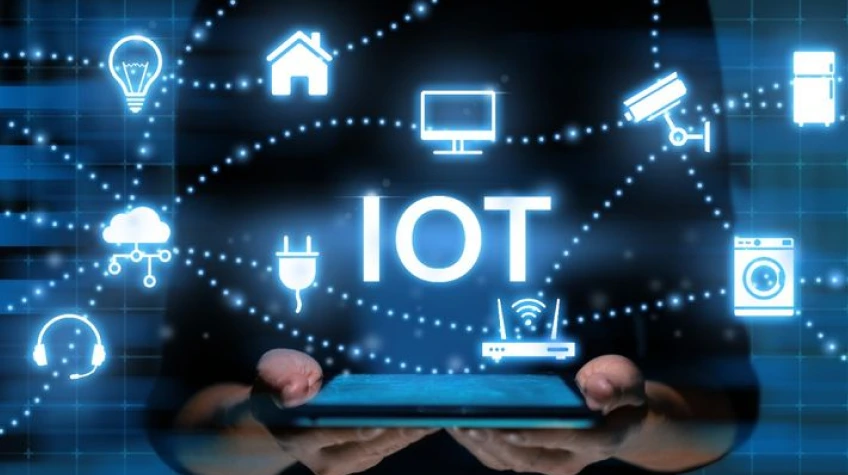 How IoT App Development is Driving the Future of Digital Transformation - WeeTech Solution Pvt Ltd IoT concept showing connected smart devices and network icons over digital interface