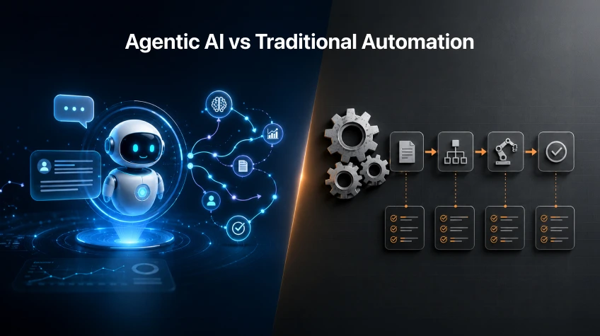 Agentic AI vs Traditional Automation What's the Real Difference for Businesses - WeeTech Solution Pvt Ltd